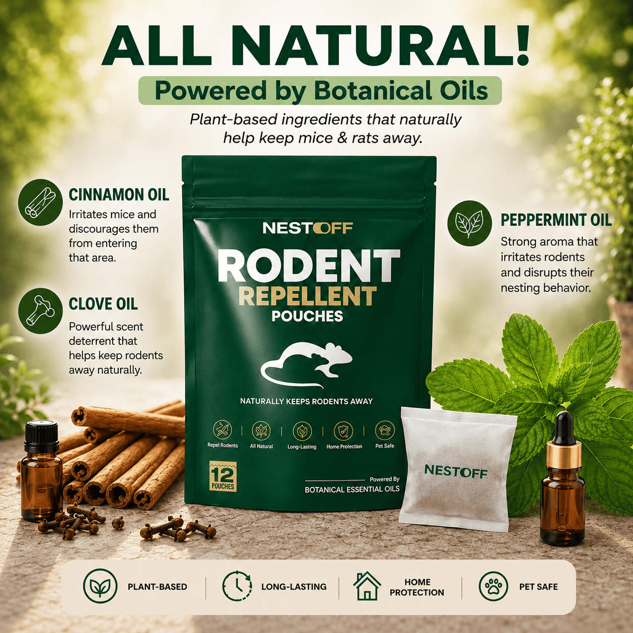 Rodent Repellent Pouches