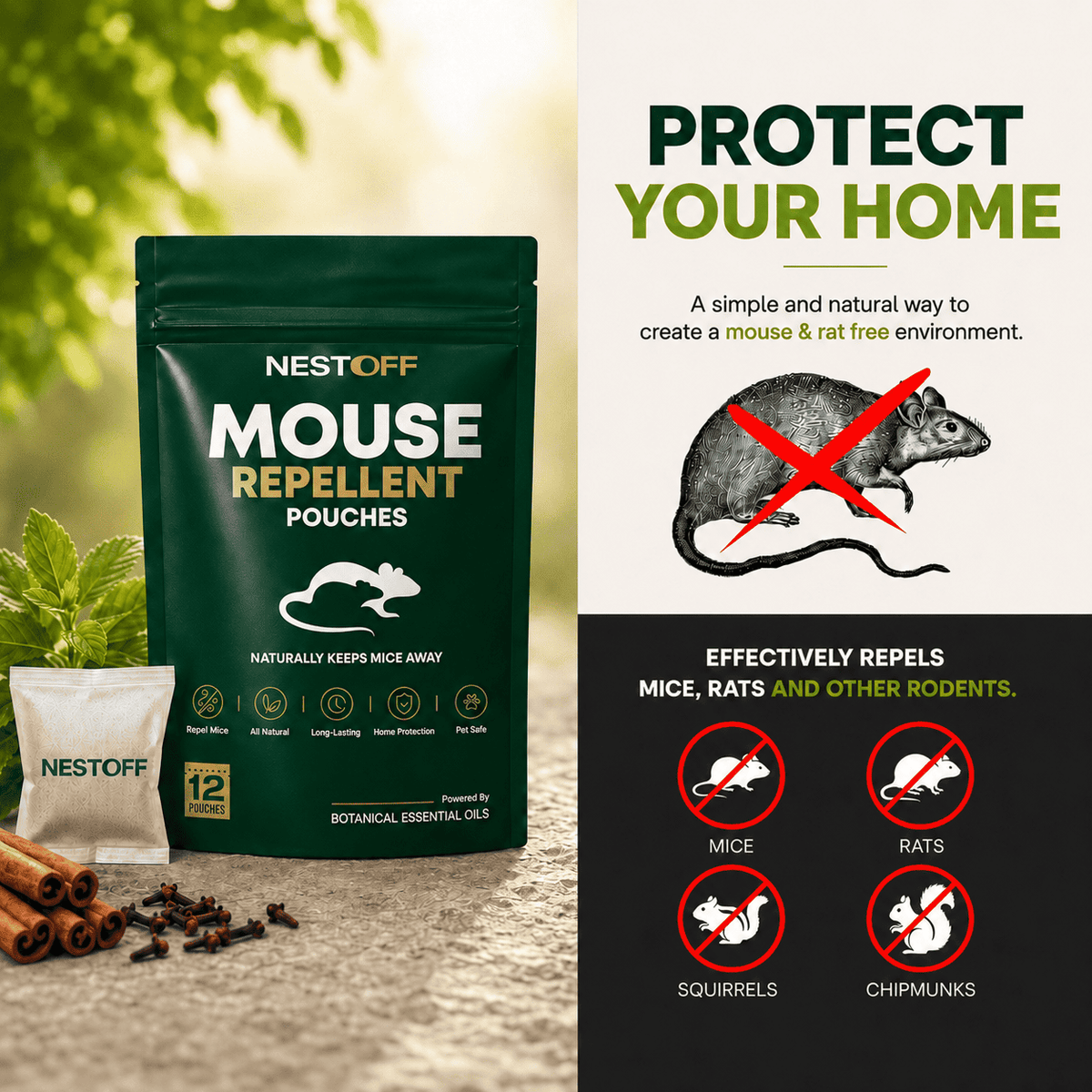 Mouse Repellent Pouches 50% OFF