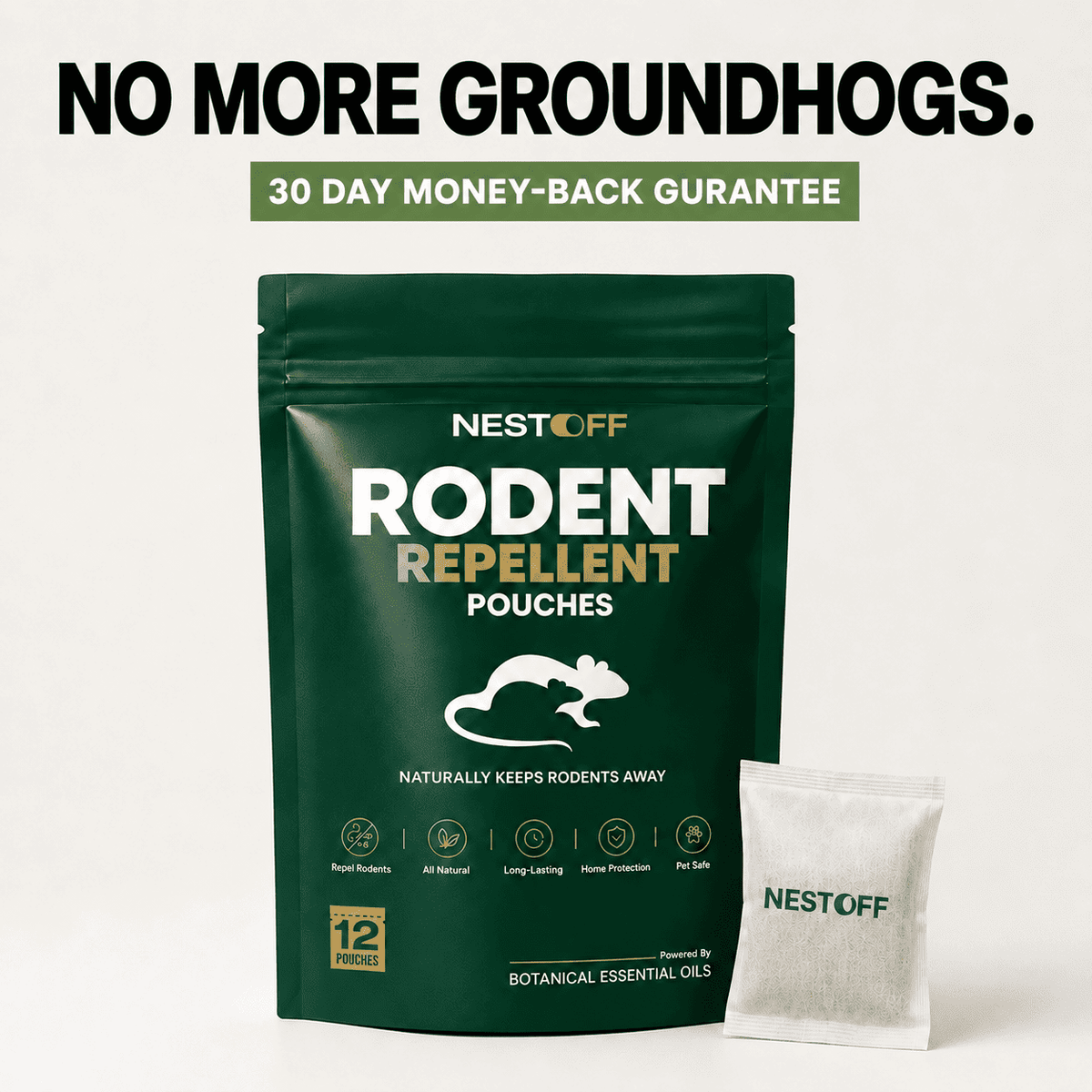 Groundhogs Repellent Pouches